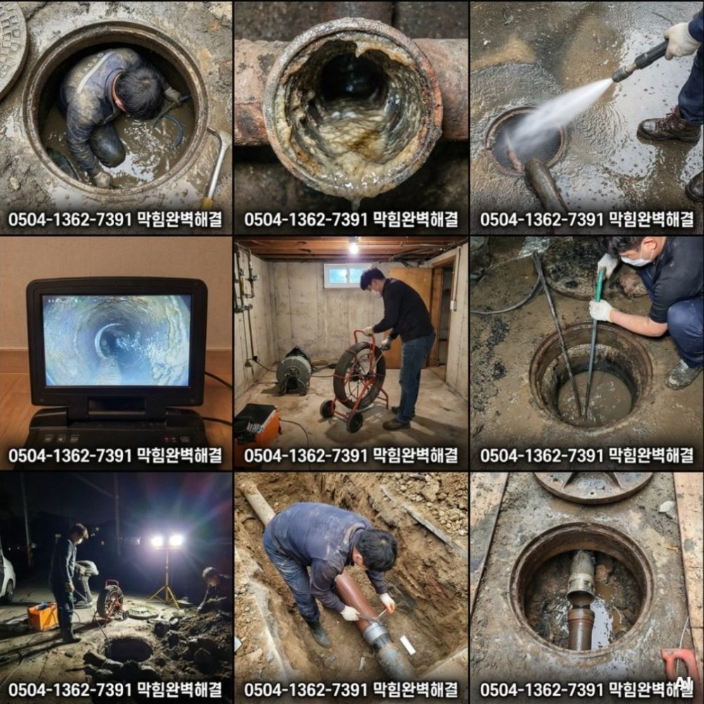 용인시성복동한국민속촌하수구막혔을때