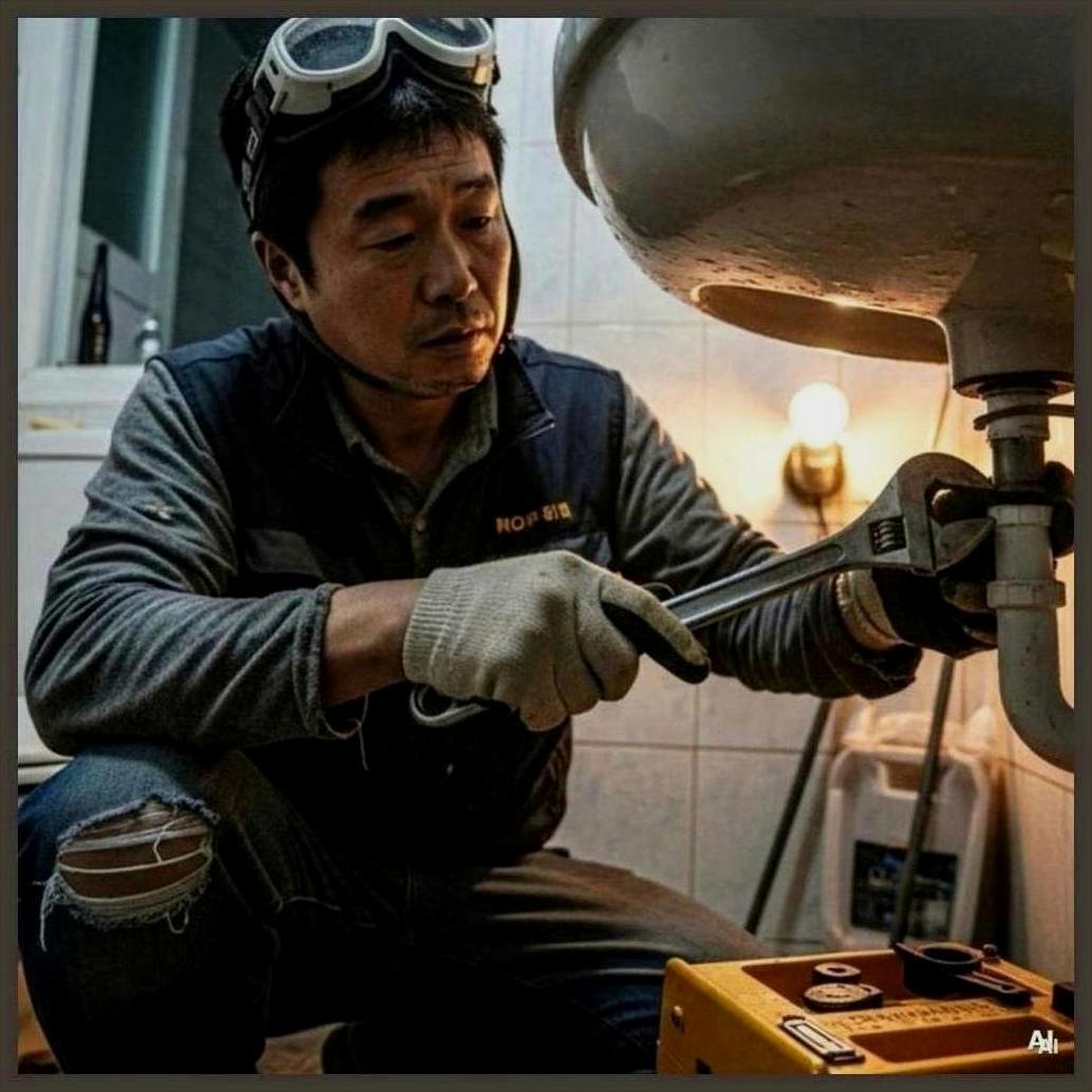 강동구베란다배수구역류할때